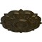 Ekena Millwork Deria Ceiling Medallion (Fits Canopies up to 6"), Hand-Painted Green Gold, 20 1/4"OD x 1 1/2"P CM20DRGGS - alternate 2